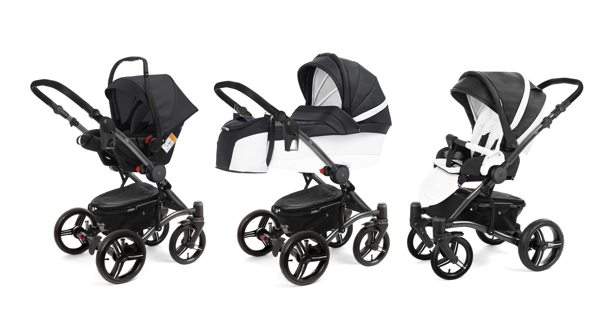 Коляска 3 в 1 Esspero Grand Tour (шасси Graphite) Nappa Graphite
