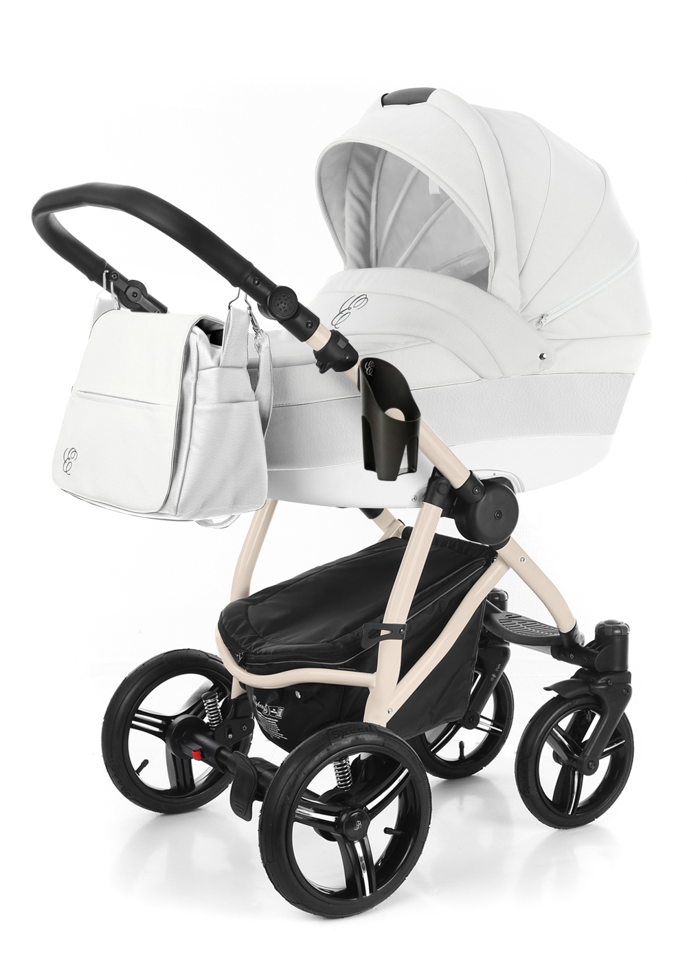 Коляска для новорожденных Esspero Grand Newborn Lux (шасси Beige) Argtic leatherette