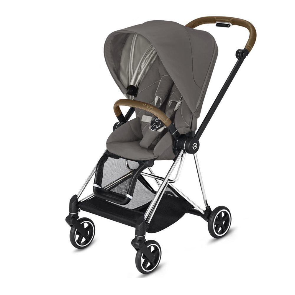 Прогулочная коляска Cybex MIOS (шасси Chrome Brown) Soho Grey