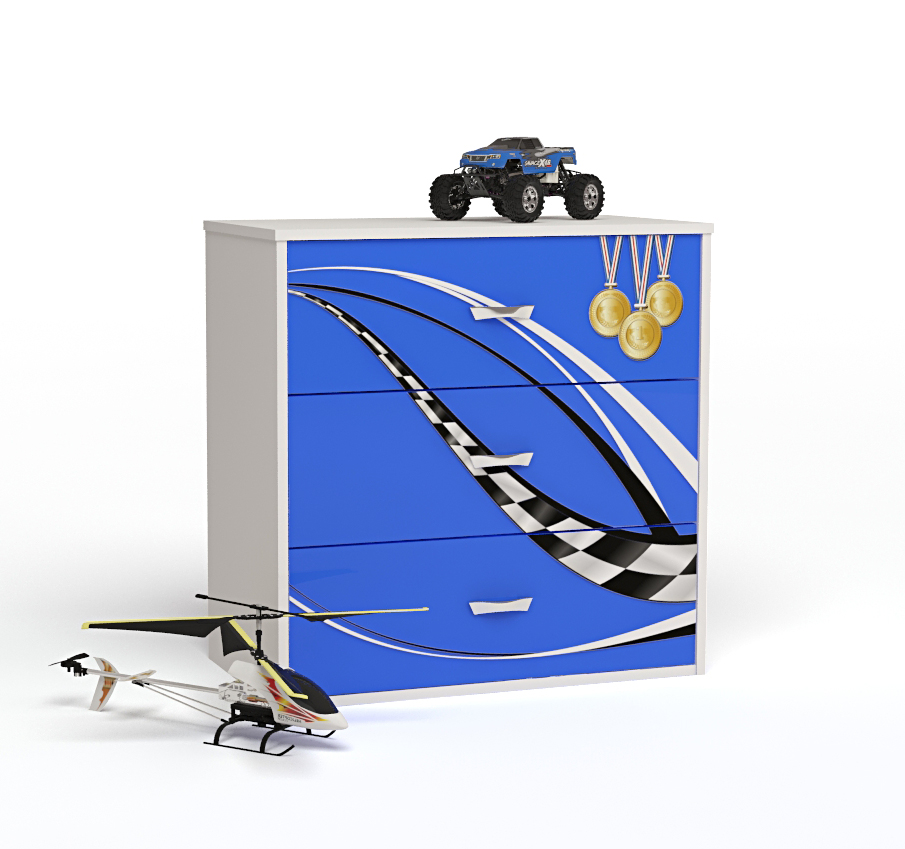 Комод ABC-KING FORMULA синий