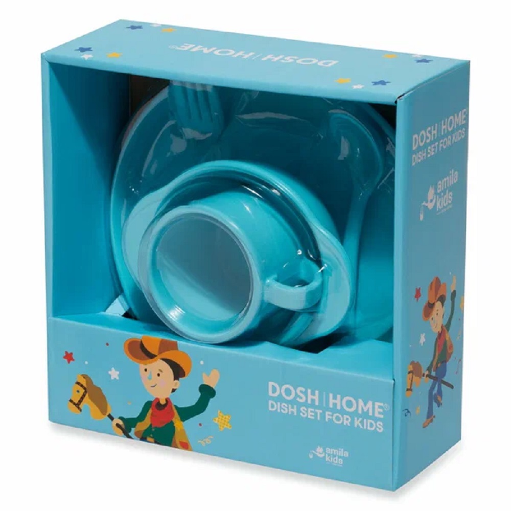 Набор посуды для детей DOSH | HOME AMILA KIDS Голубой