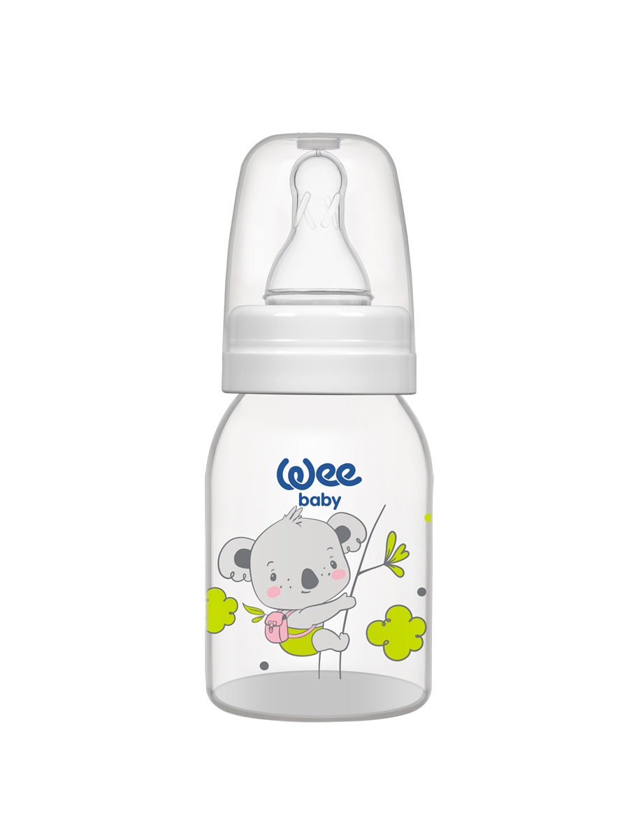 Бутылочка для кормления с силиконовой соской р-р 1, арт. 851 WeeBaby Classic, 125 мл Коала