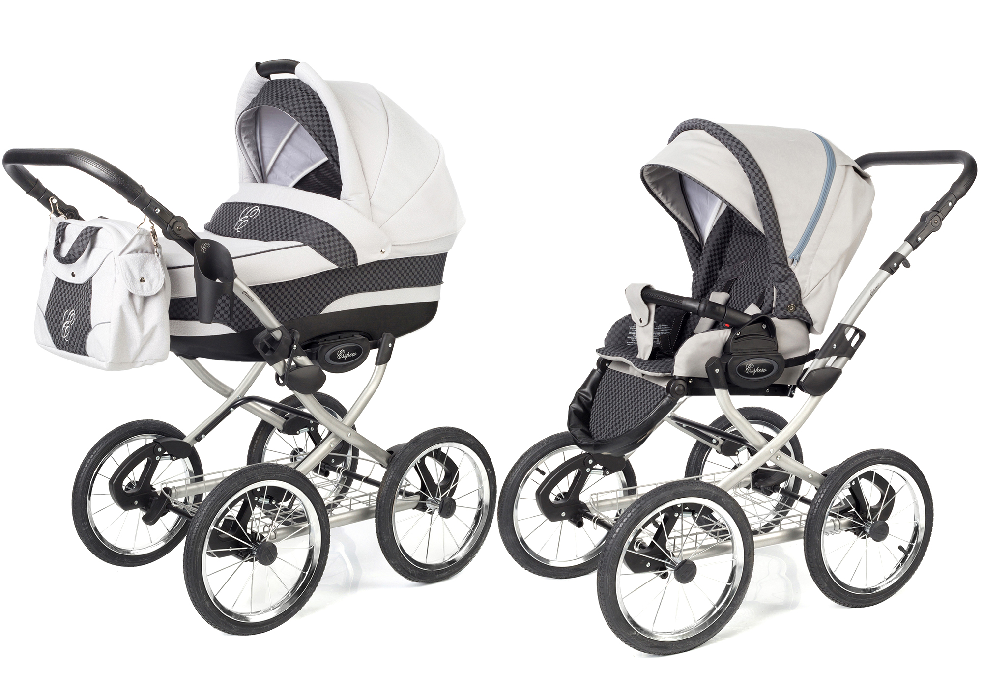 Коляска 2 в 1 Esspero Classic (шасси Grey) Grey Carbon