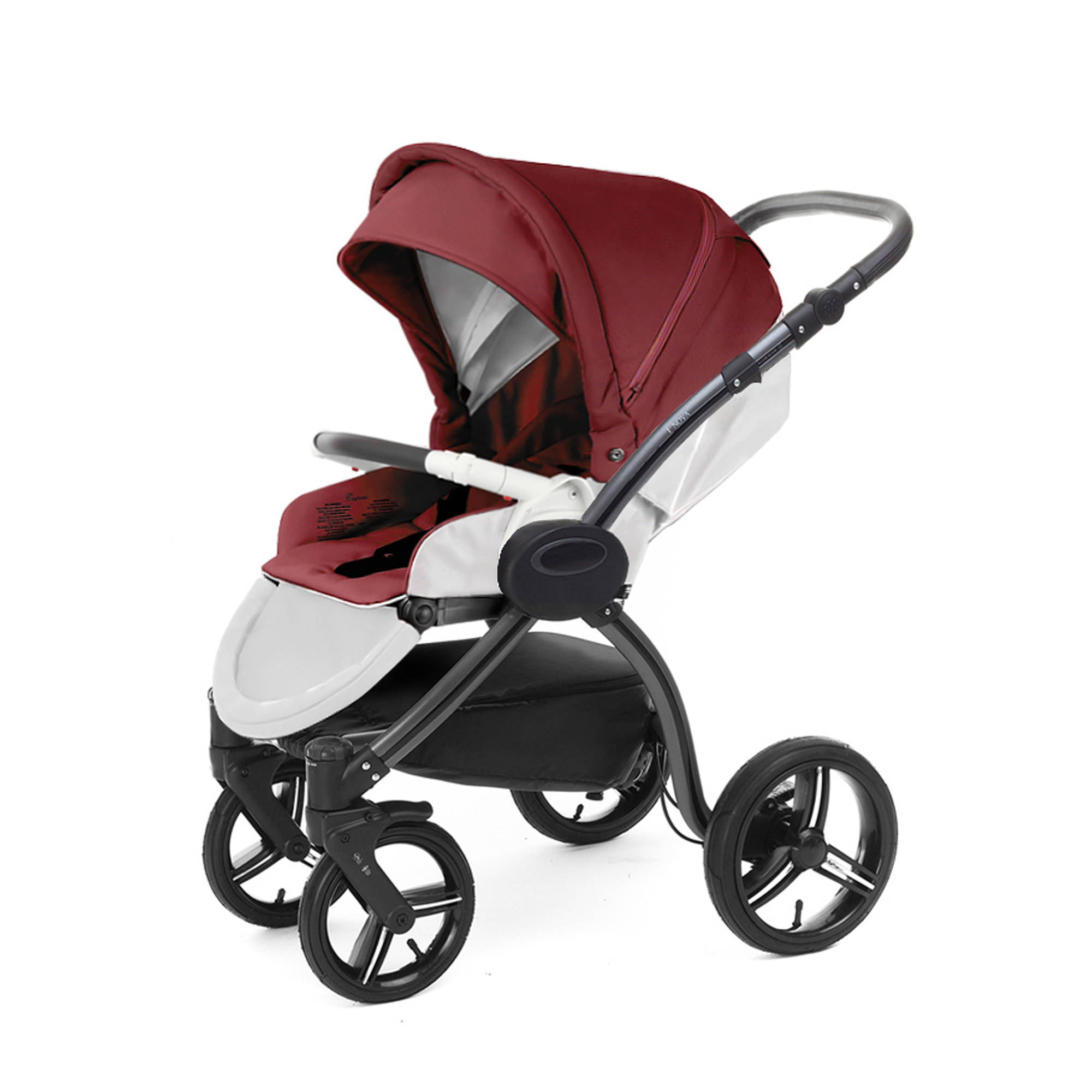 Прогулочная коляска Esspero Grand I-Nova (шасси Graphite) Cherry leatherette