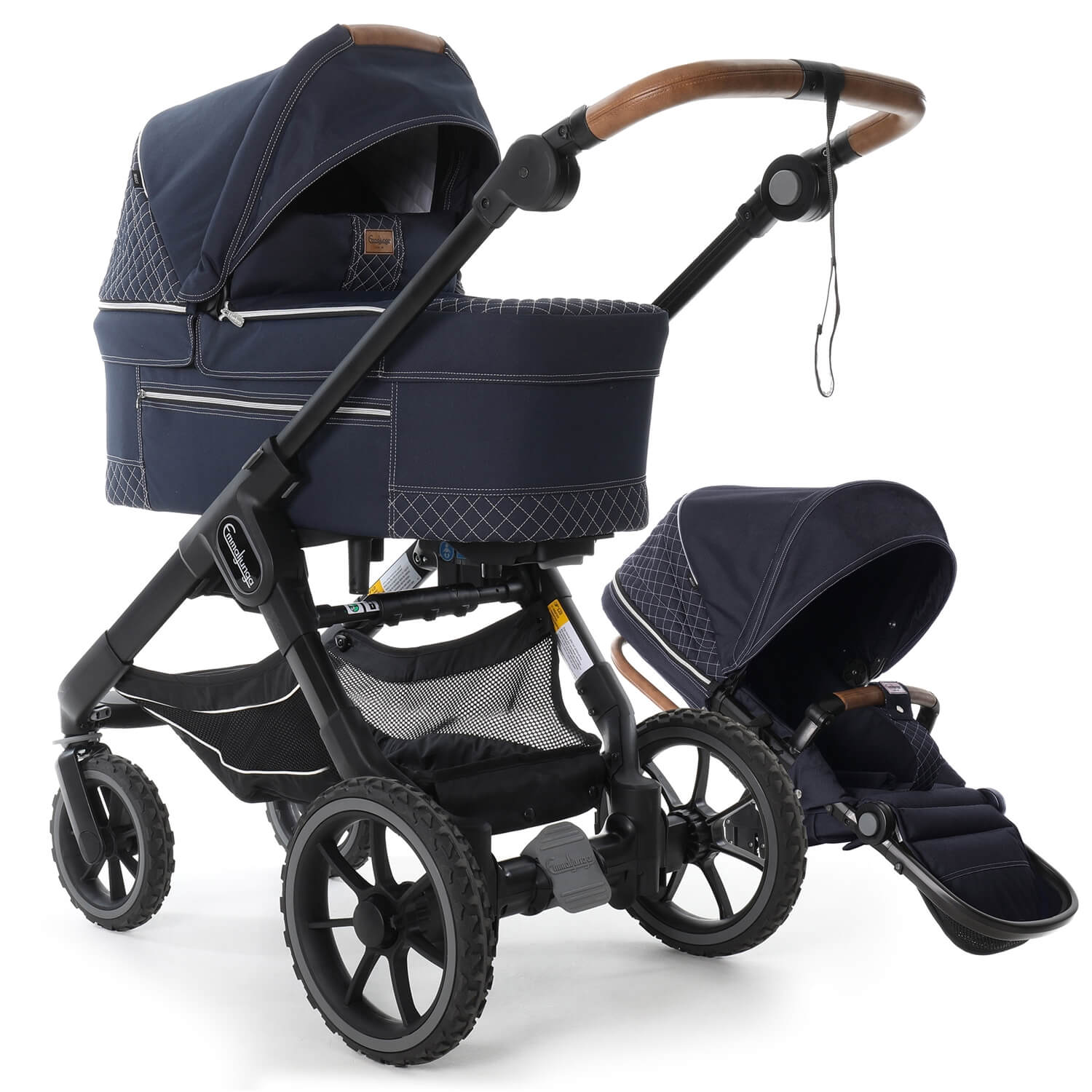 Коляска 2 в 1 Emmaljunga NXT90 De Luxe Scandinavian Blue/Outdoor