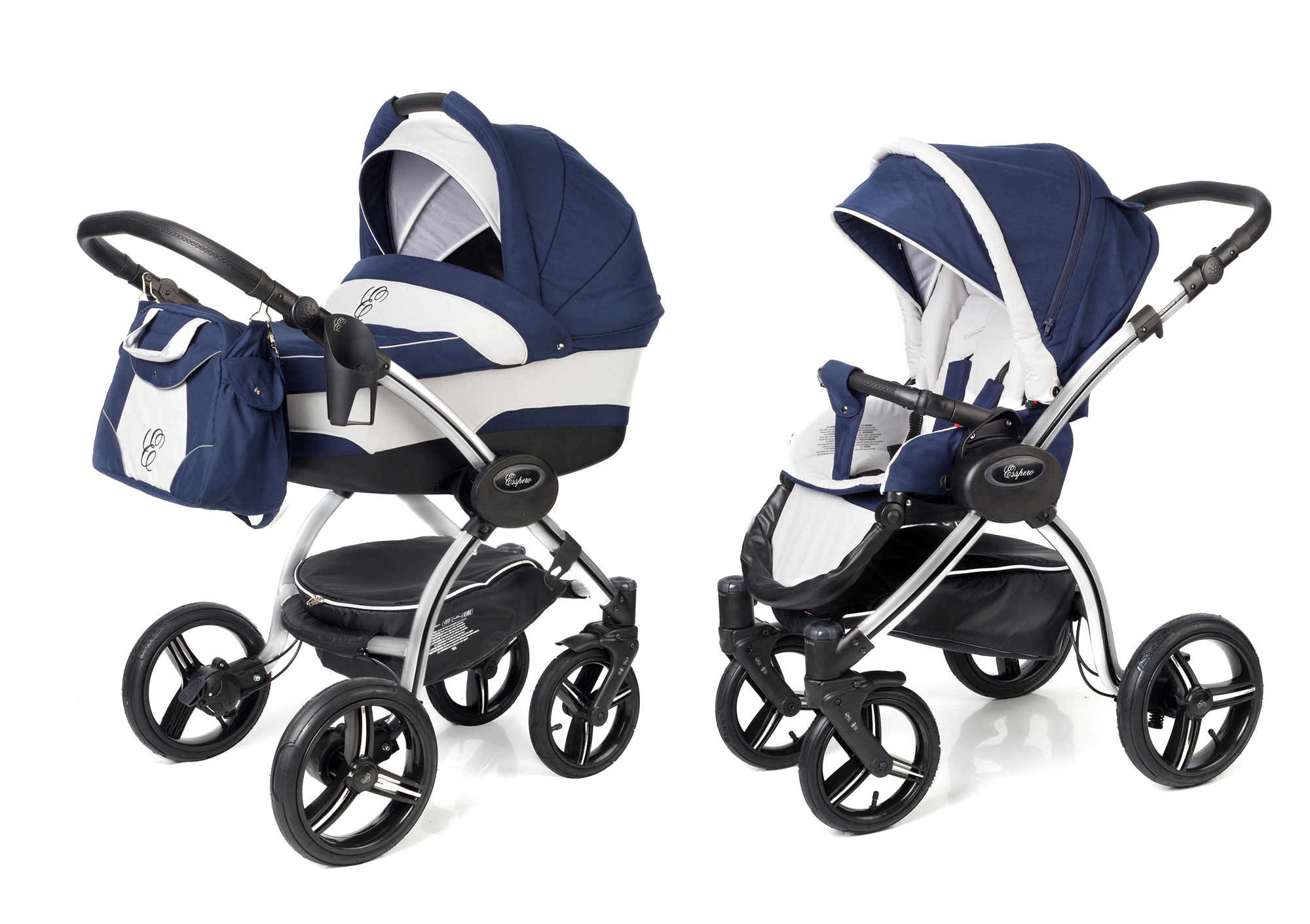 Коляска 2 в 1 Esspero I-Nova (шасси Grey) Navy Grey