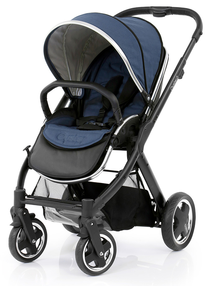 Прогулочная коляска Oyster 2 + Colour Pack (шасси Black) Oxford Blue