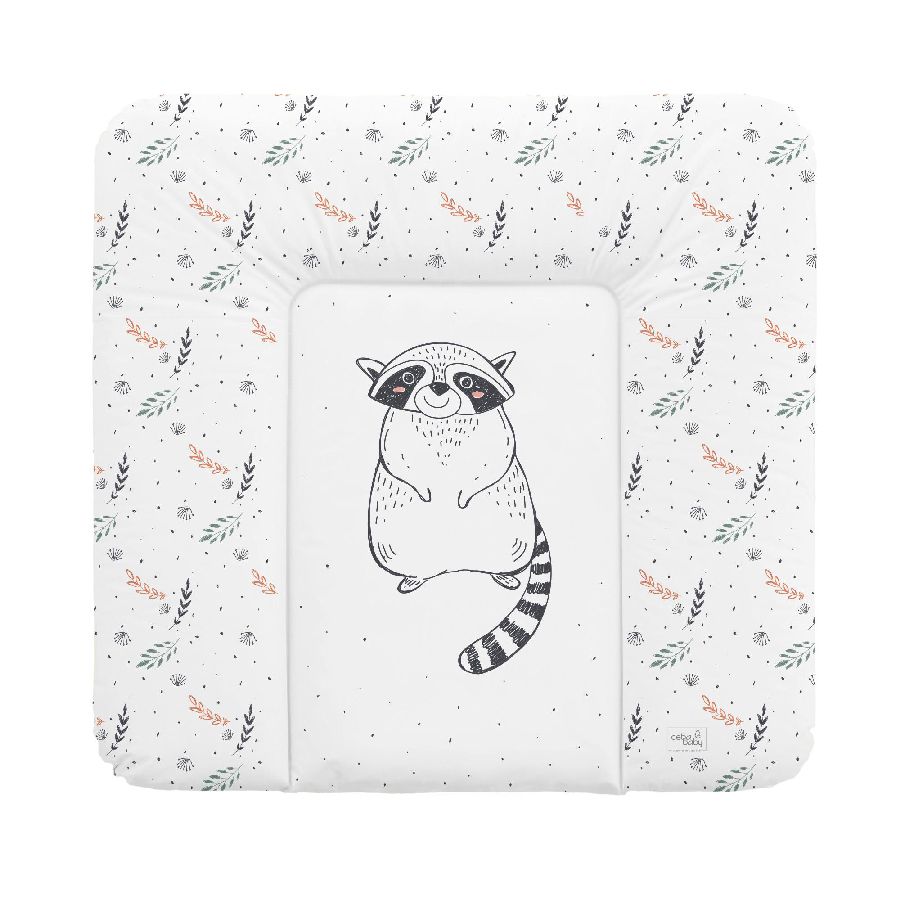 Пеленальный матрац 70x75 см Ceba Baby мягкий на комод Raccoon
