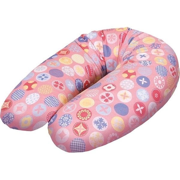 Подушка для кормления Ceba Baby Multi трикотажная Circles Pink