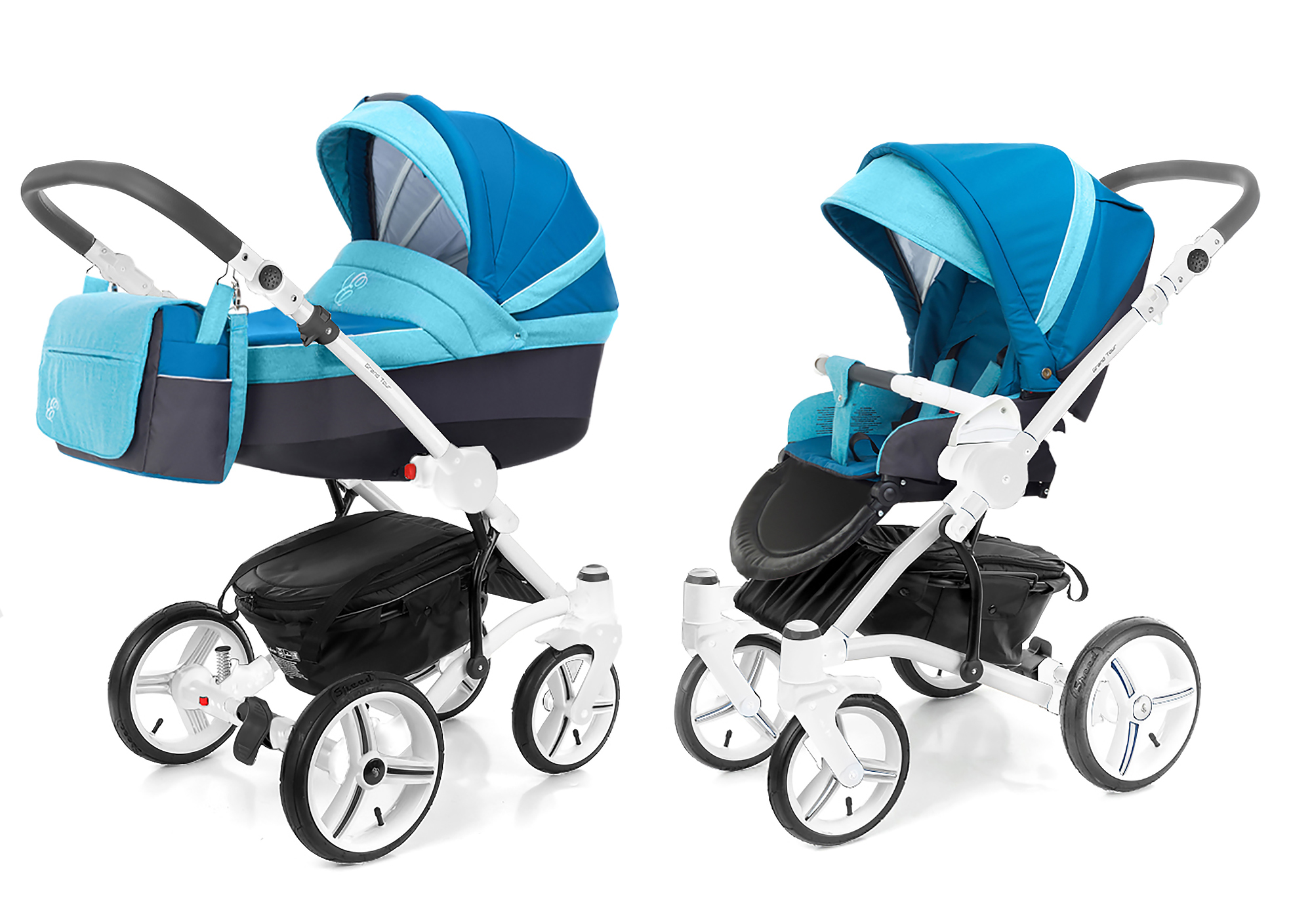 Коляска 2 в 1 Esspero Grand Tour (шасси White) Breeze