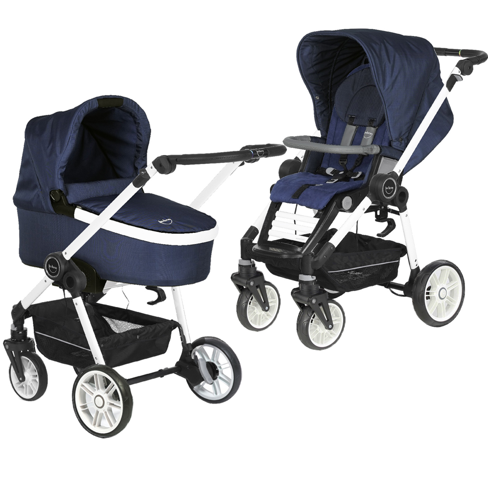 Коляска 2 в 1 Teutonia Bliss (шасси Pearl) 6025 Atlantic с ручным тормозом