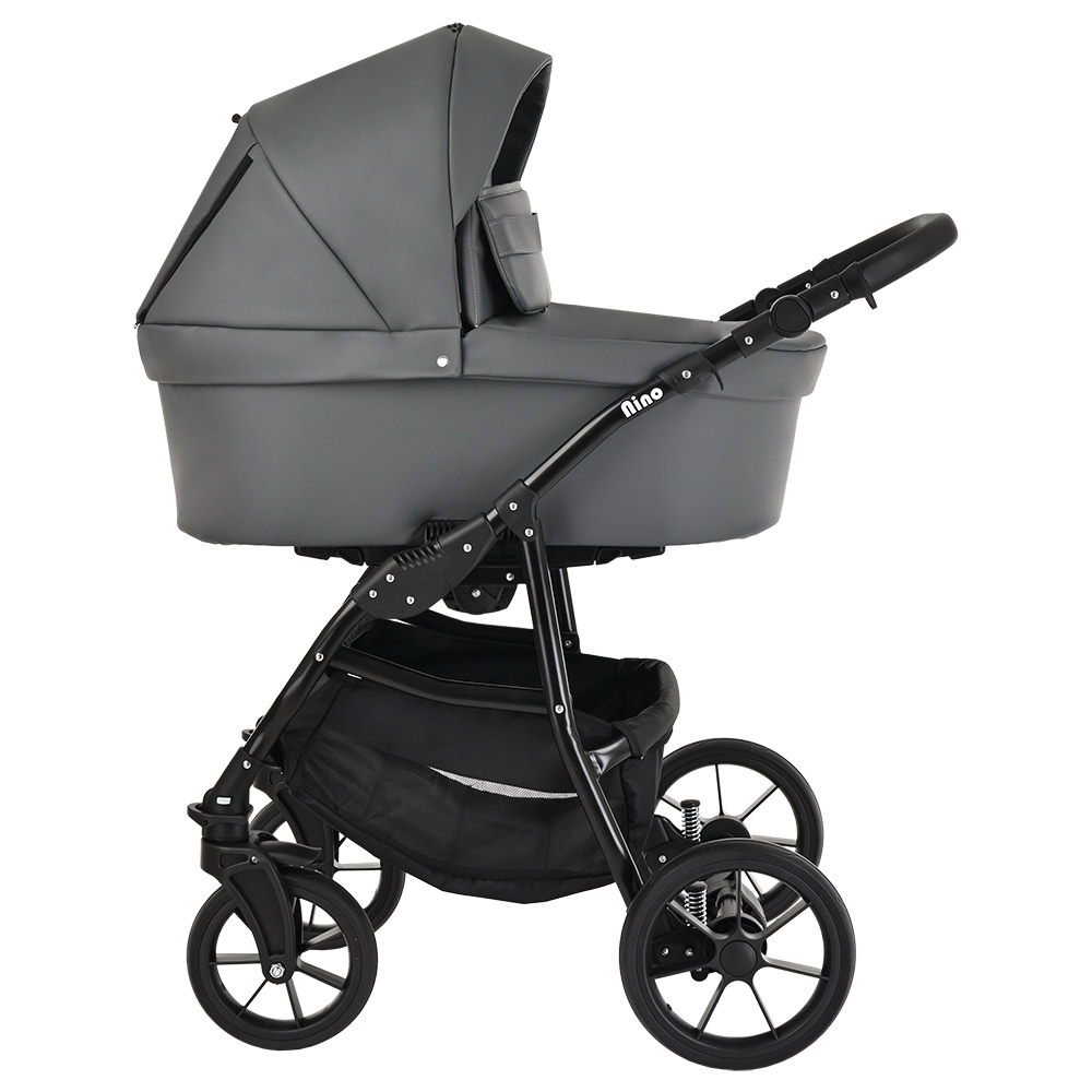 Коляска 2 в 1 PITUSO Nino Кожа Dark Grey