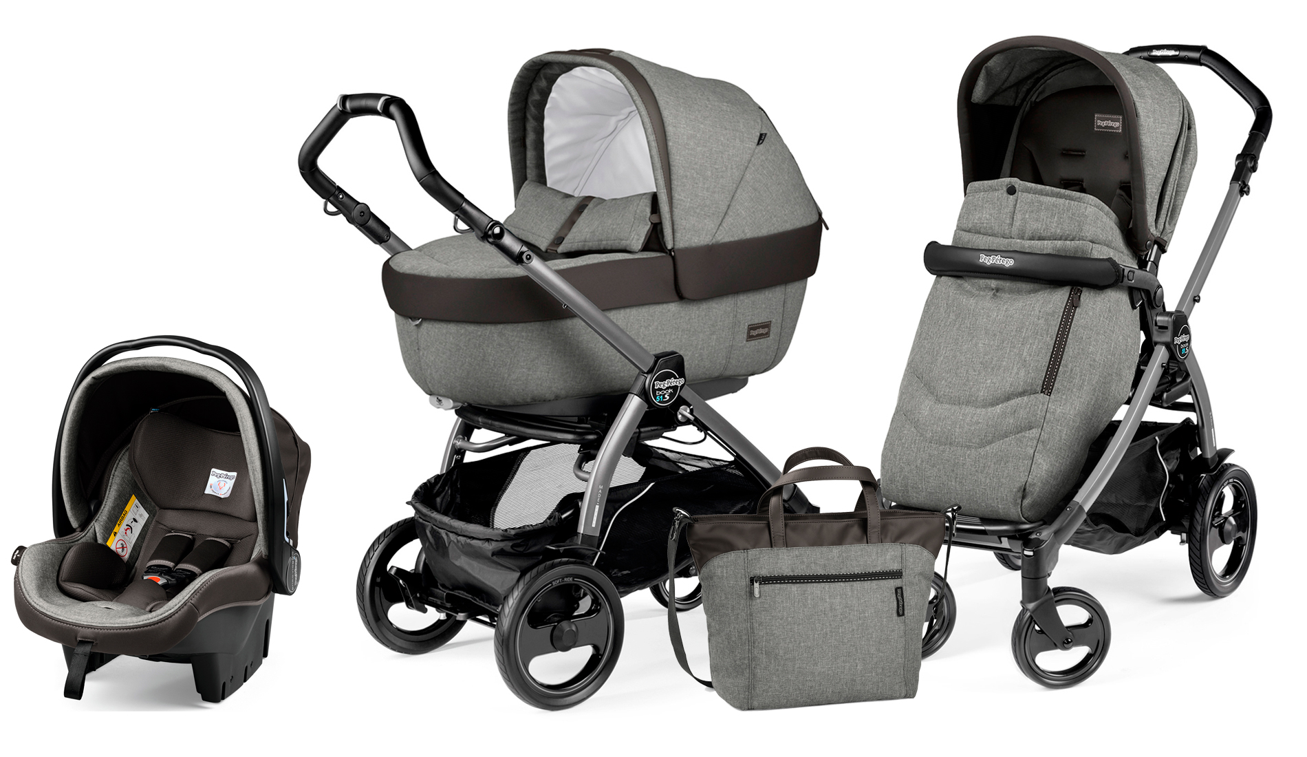 Коляска 3 в 1 Peg Perego Book 51 S Elite Set Modular (шасси Jet) Atmosphere