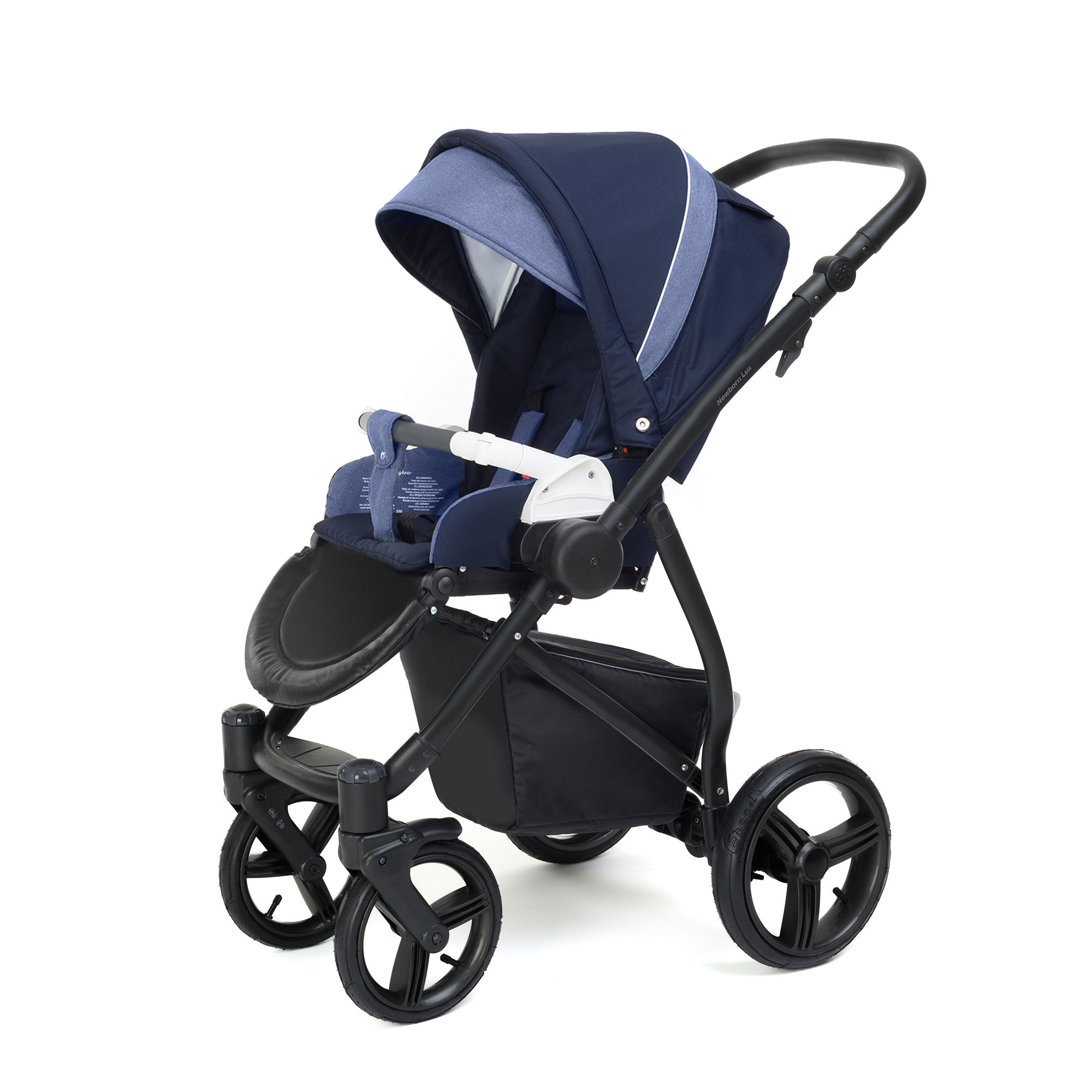 Прогулочная коляска Esspero Grand Newborn Lux (шасси Black) Deep Night
