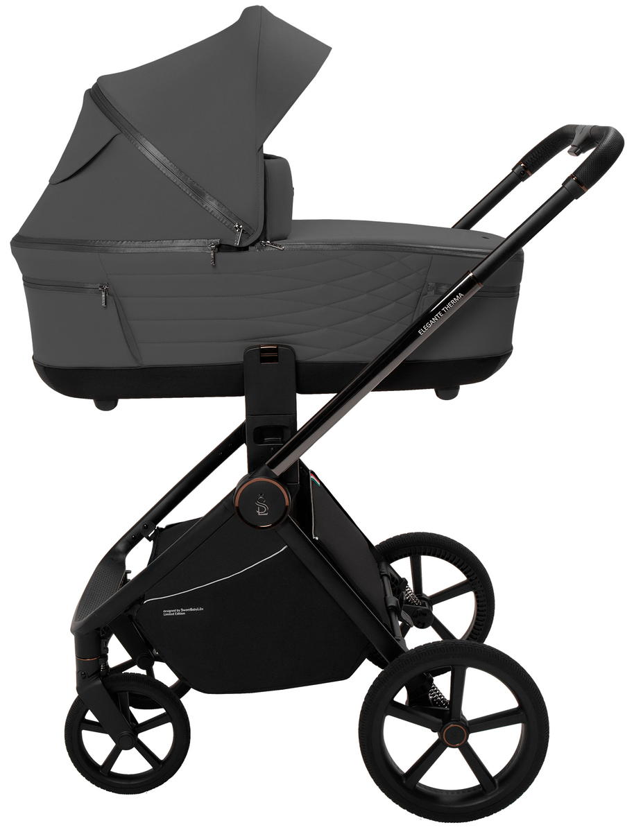 Коляска 2 в 1 SBL Elegante Therma Dark Grey