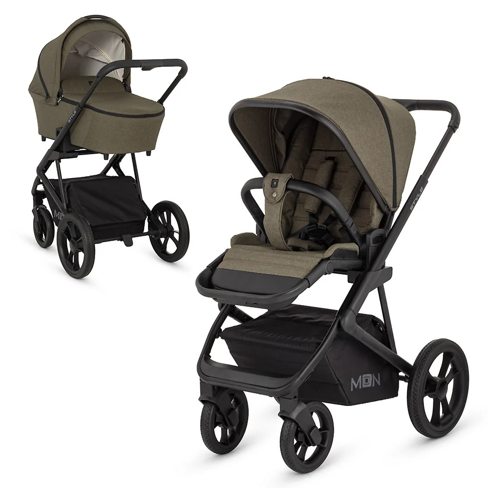 Коляска 2 в 1 Moon Style Moss Green (RU566) 2023