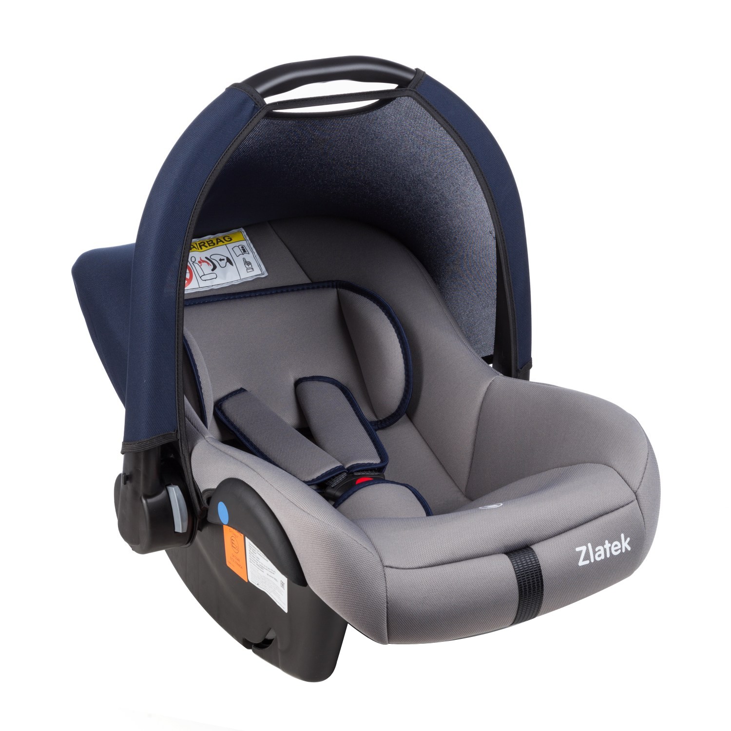 Автокресло Zlatek COLIBRI NEW, гр. 0+ серый сапфировый
