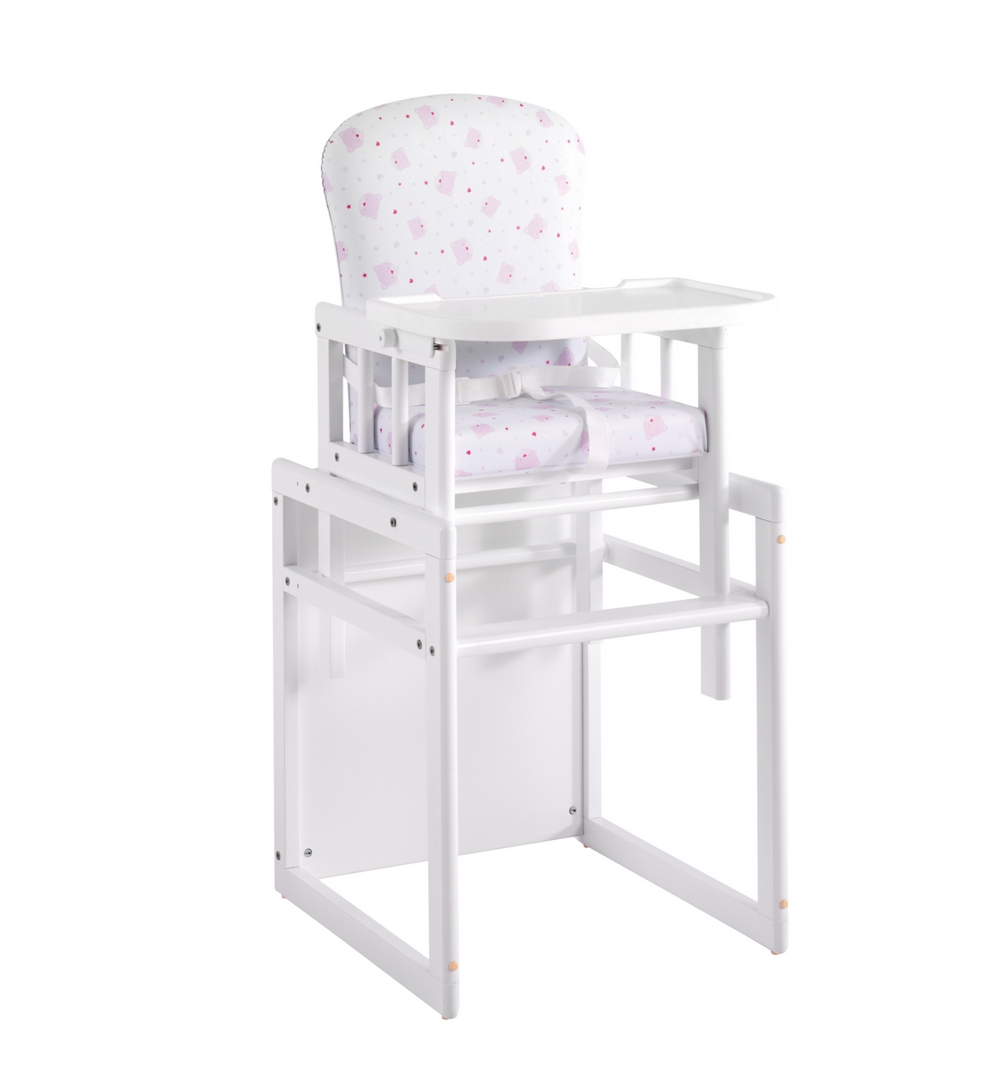 Стул-стол Micuna T-950 Plus White/Pink Bears and Hearts