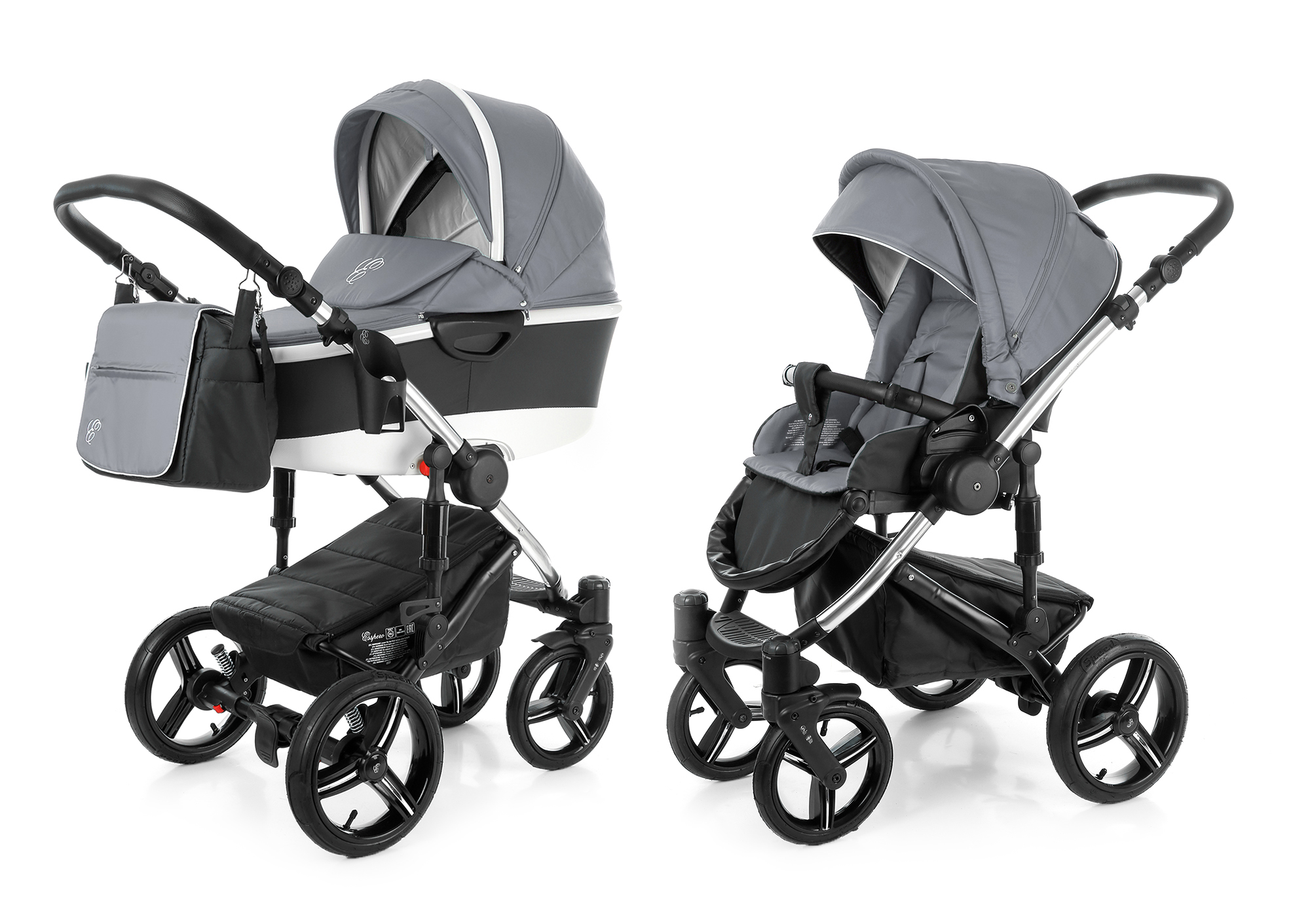 Коляска 2 в 1 Esspero Magic Alu (шасси Chrome) Grey