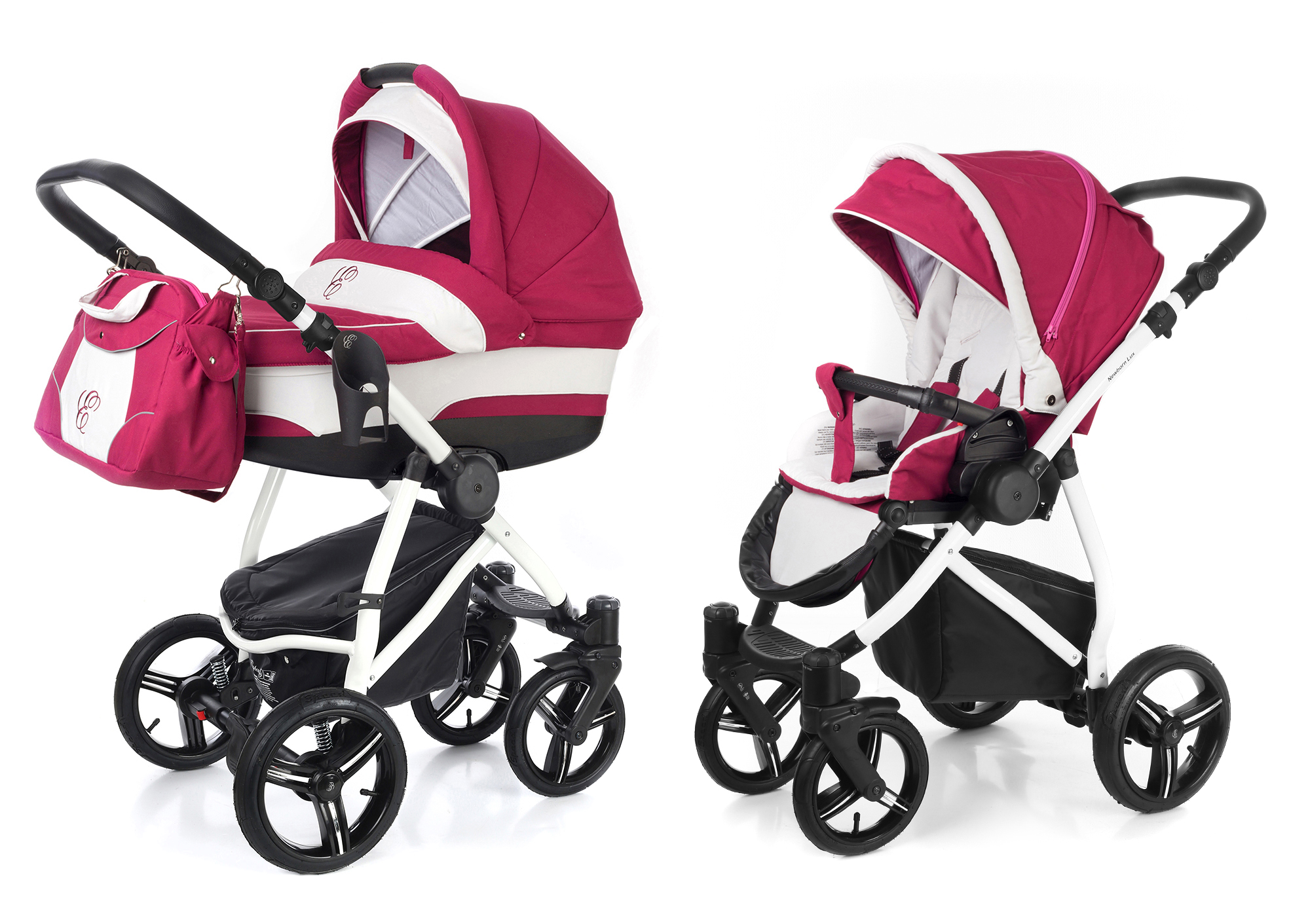 Коляска 2 в 1 Esspero Newborn Lux (шасси White) Borduex