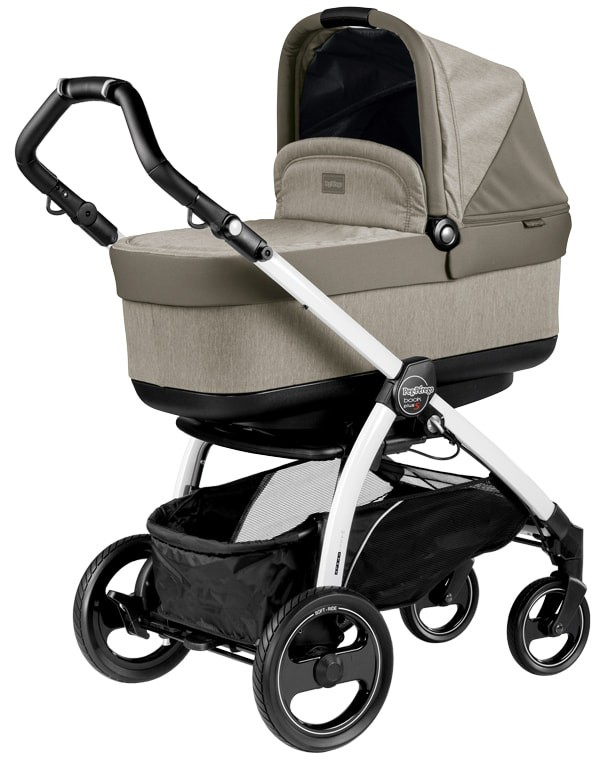 Коляска для новорожденных Peg Perego Book S Pop-Up (шасси White/Black) Cream