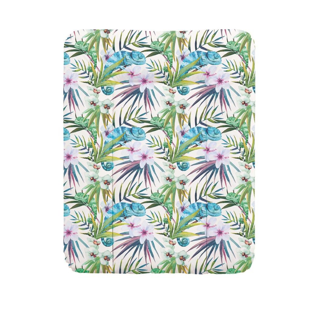 Пеленальный матрац 70x50 см Ceba Baby Flora Fauna мягкий на комод