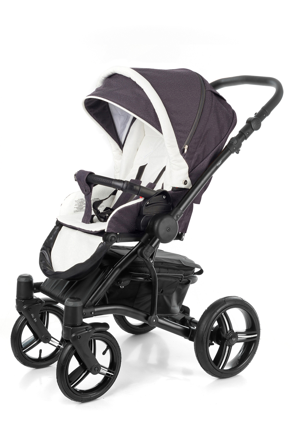 Прогулочная коляска Esspero Tour (шасси Black) Grey Leves