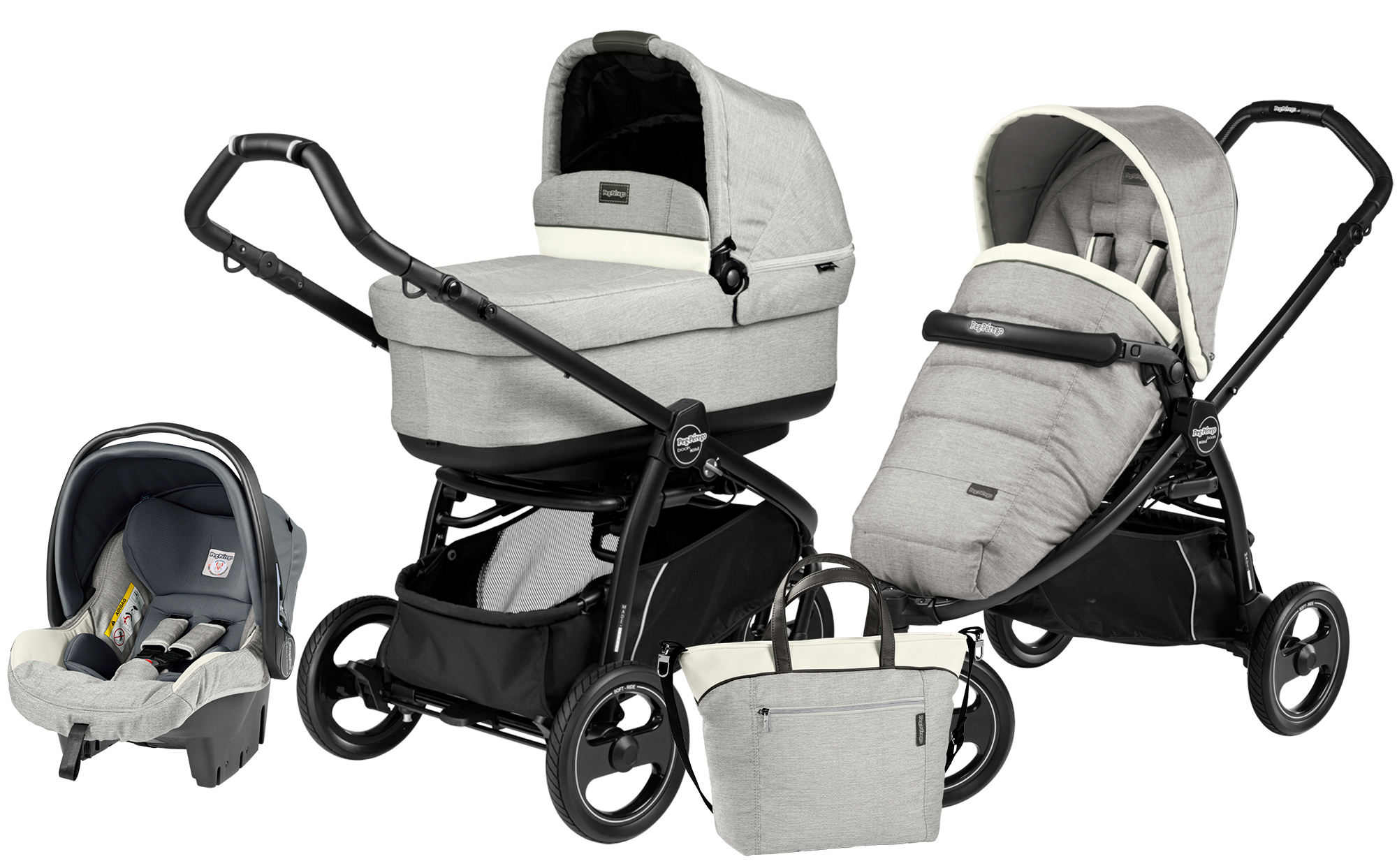 Коляска 3 в 1 Peg Perego Book Scout Pop Up Modular System Luxe Opal