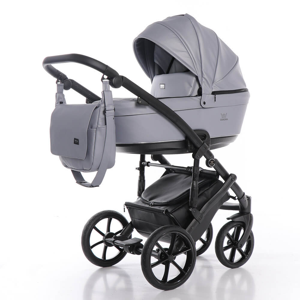 Коляска 2 в 1 TAKO CORONA ECCO TCE-04 кожа серая