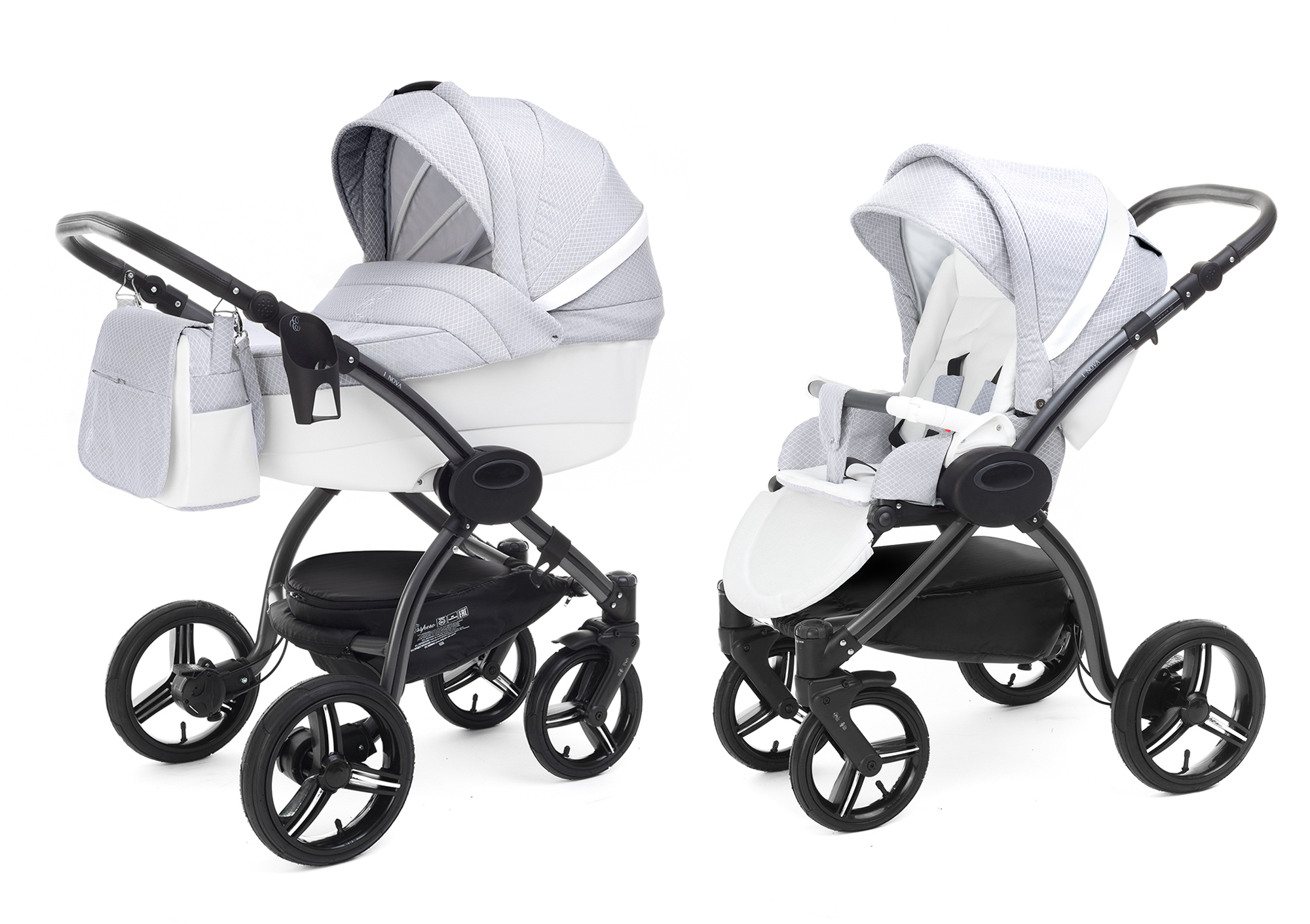 Коляска 2 в 1 Esspero Grand I-Nova (шасси Graphite) Grey Diamond