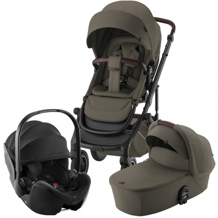 Коляска 3 в 1 Britax Römer Smile 5Z (автокресло BS PRO) Urban Olive/Space Black