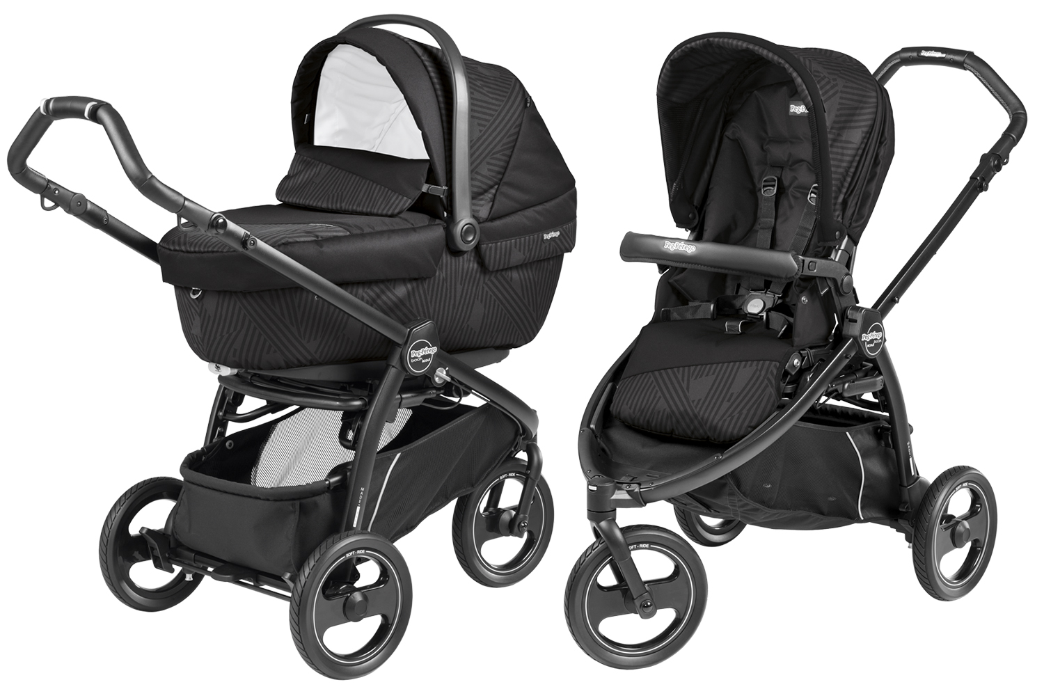 Коляска 2 в 1 Peg Perego Book Scout XL Modular Geo Black