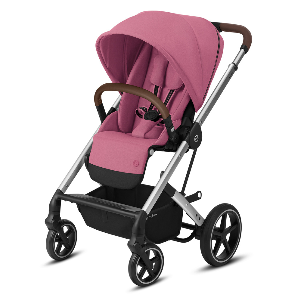 Прогулочная коляска Cybex Balios S Lux Magnolia Pink с дождевиком