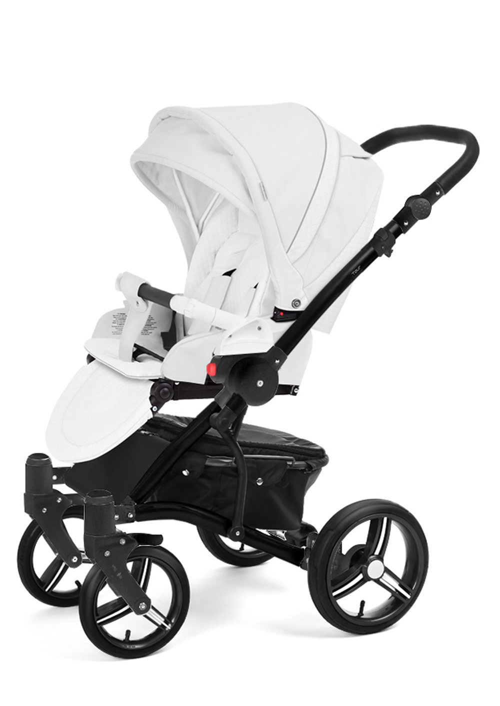 Прогулочная коляска Esspero Tour Leatherette (шасси Black) Nappa White