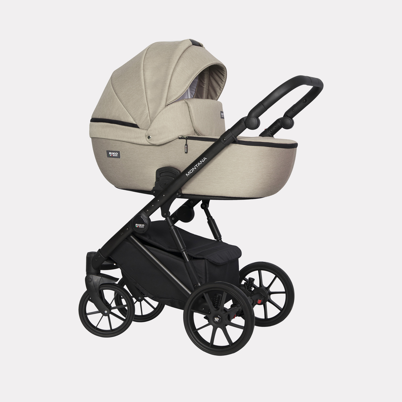 Коляска 2 в 1 RIKO BASIC MONTANA 02 бежевый