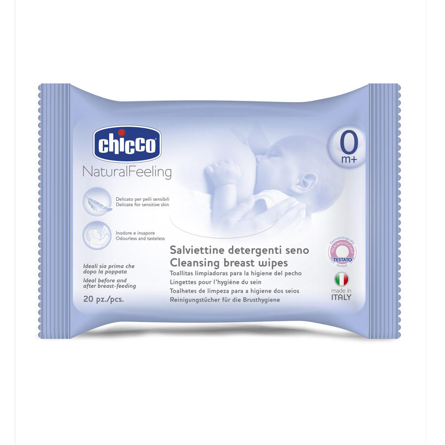 Очищающие салфетки для груди Chicco 20 шт.