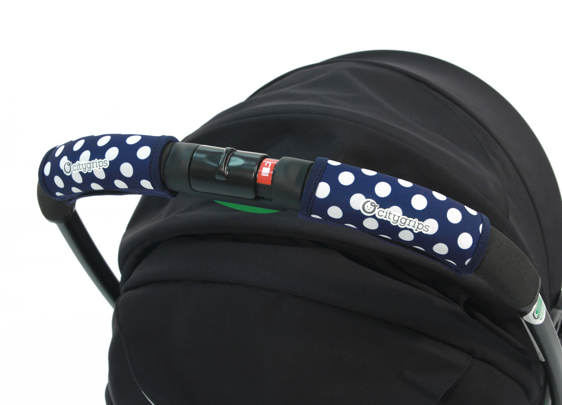 Чехлы Choopie CityGrips на ручки для универсальной коляски 368 polka-dot navy