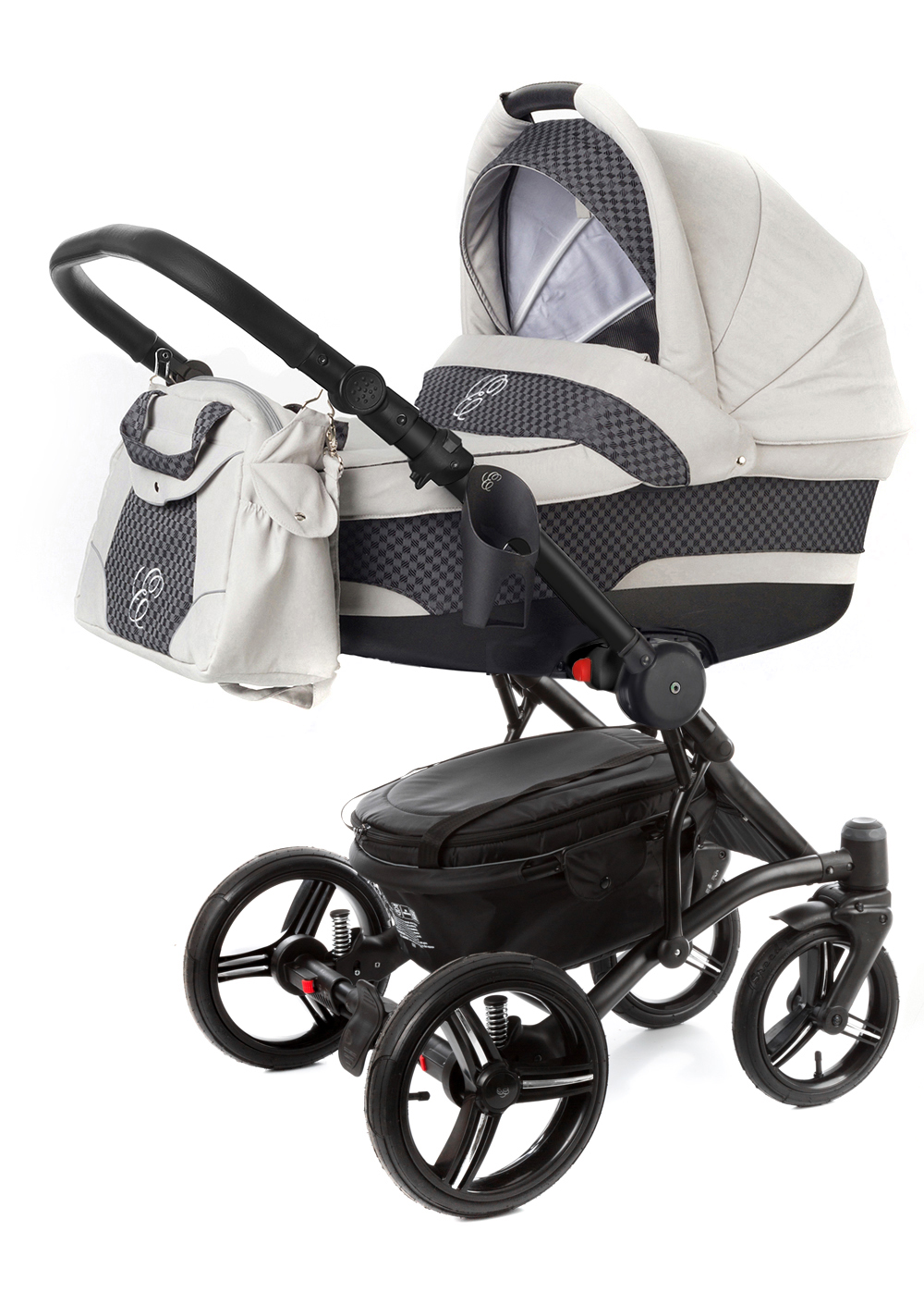 Коляска для новорожденных Esspero Tour (шасси Black) Grey Carbon