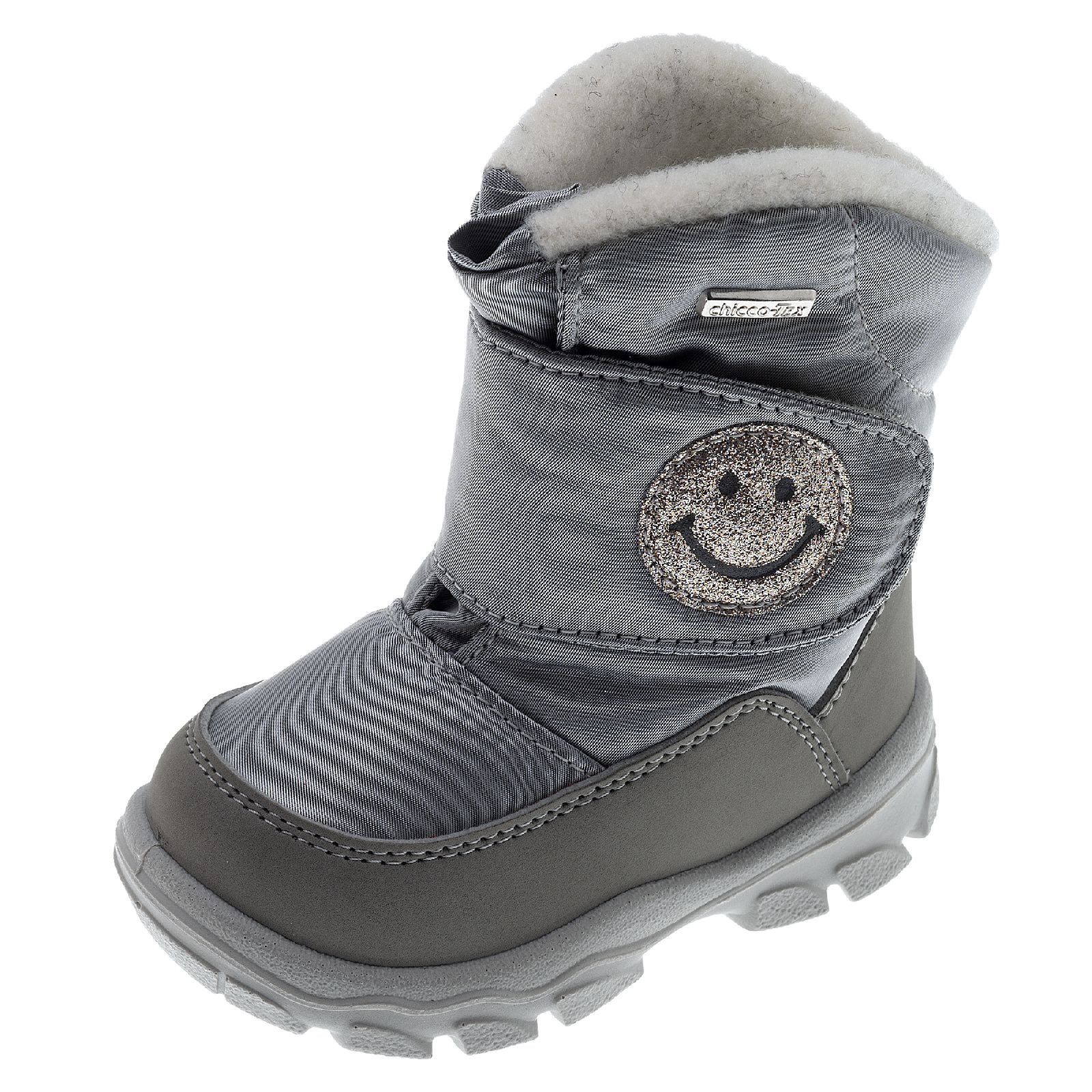 Сапоги Chicco Waldo, для мальчиков, цвет серебристый размер 230