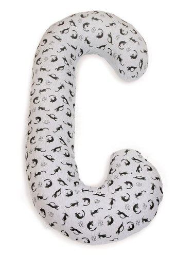 Подушка для кормления Ceba Baby Duo трикотажная Grey Cats