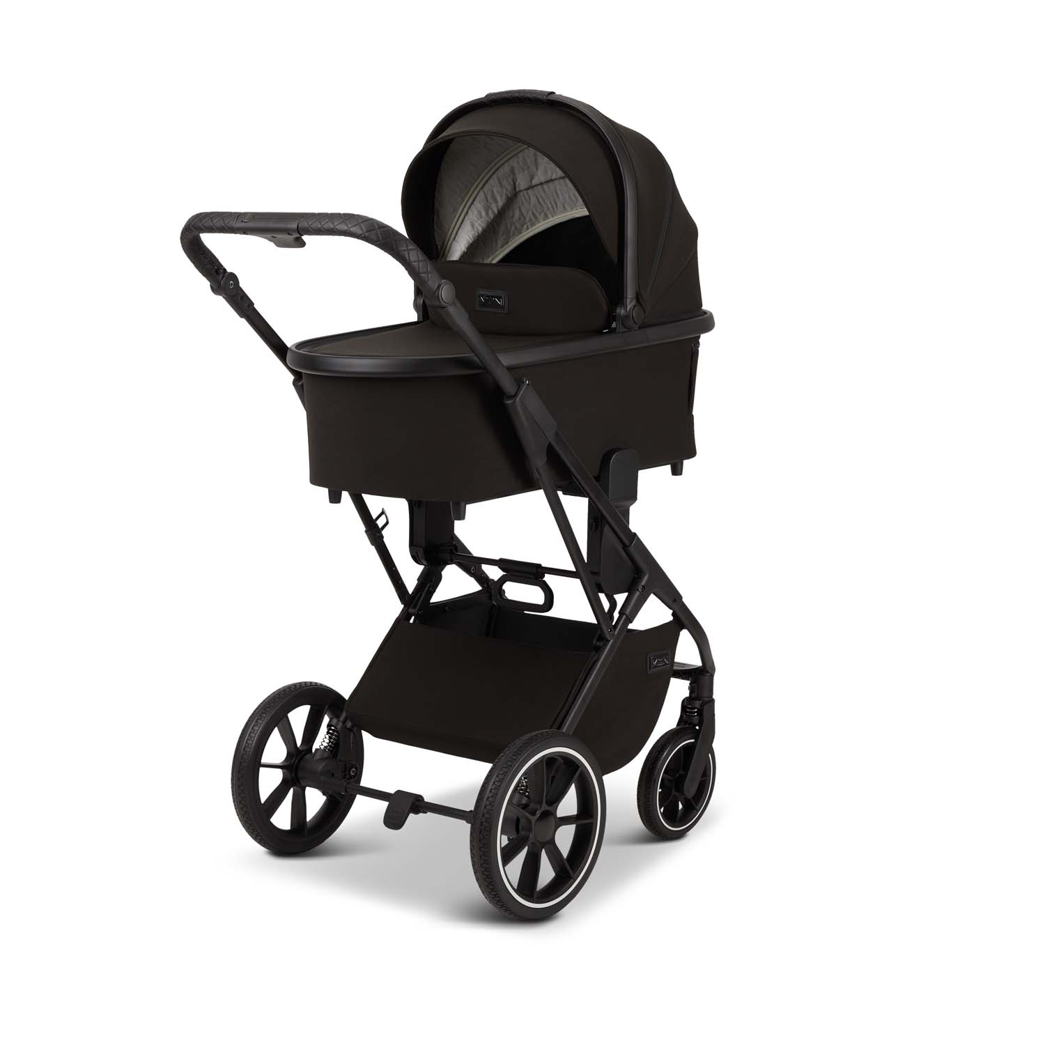 Коляска 2 в 1 Moon Piu Black (633)