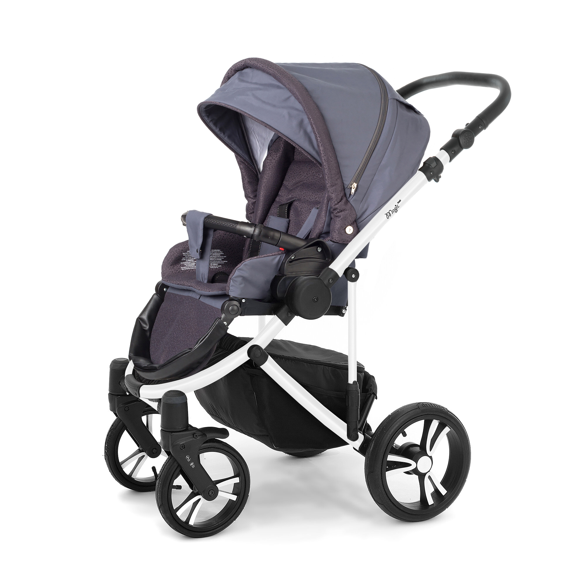 Прогулочная коляска Esspero Magic Pro (шасси White) Dark Grey