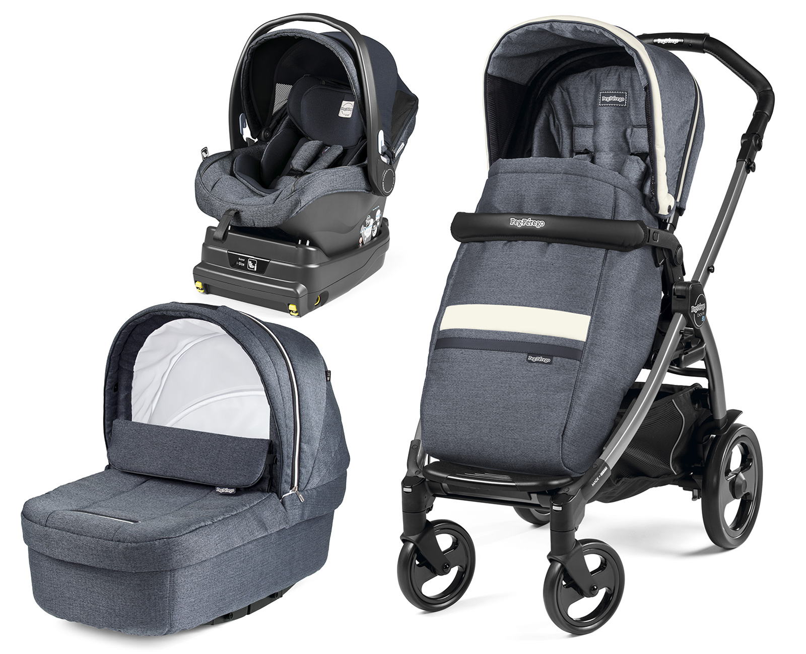 Коляска 3 в 1 Peg Perego Book 51 Primonido I-Size Modular Luxe Mirage