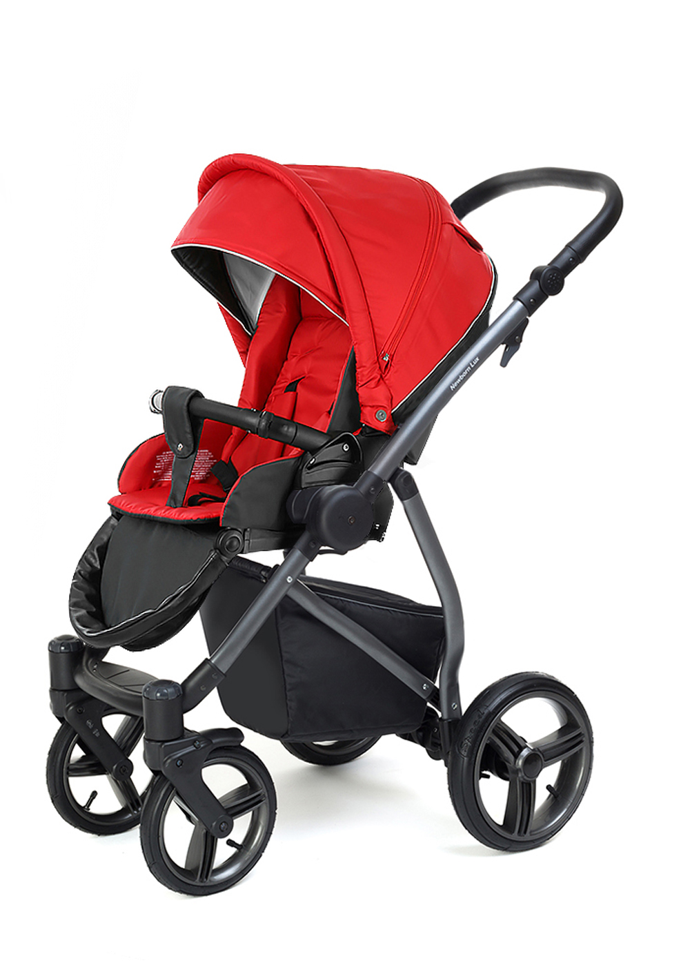 Прогулочная коляска Esspero Newborn Lux Alu (шасси Graphite) Red