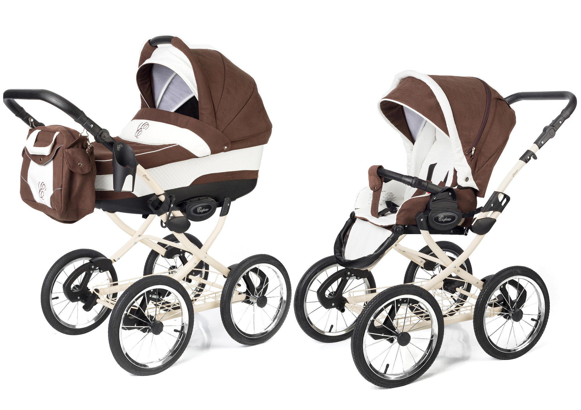 Коляска 2 в 1 Esspero Classic (шасси Beige) Chek