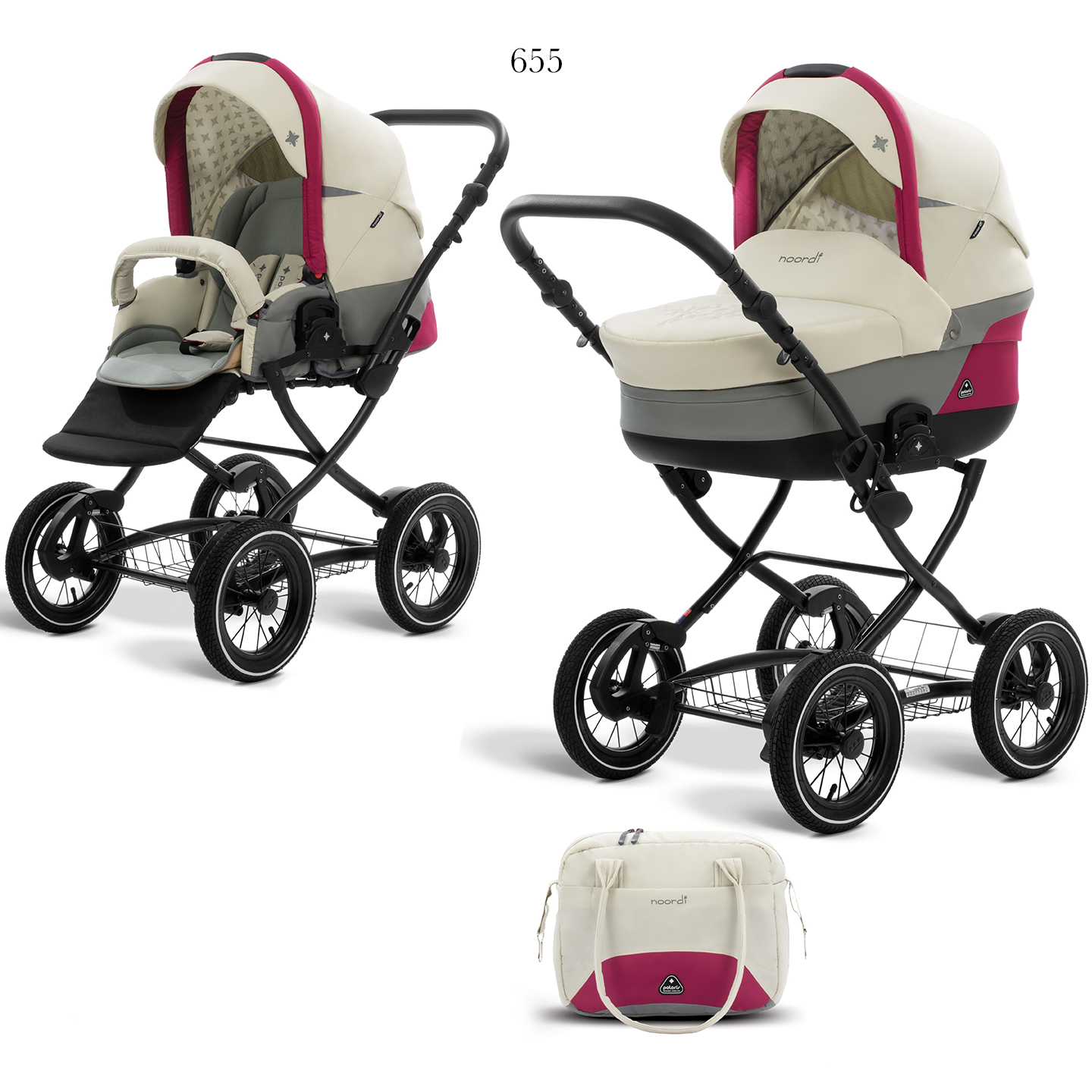 Коляска 2 в 1 Noordi Polaris Classic 655