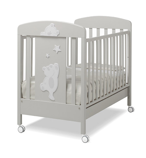 Детская кроватка Erbesi Cucu Glossy Grey