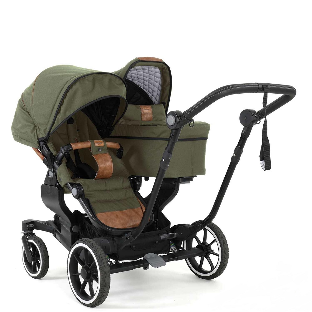 Коляска Emmaljunga NXT Twin 2024 (для двойни или погодок) Outdoor Olive