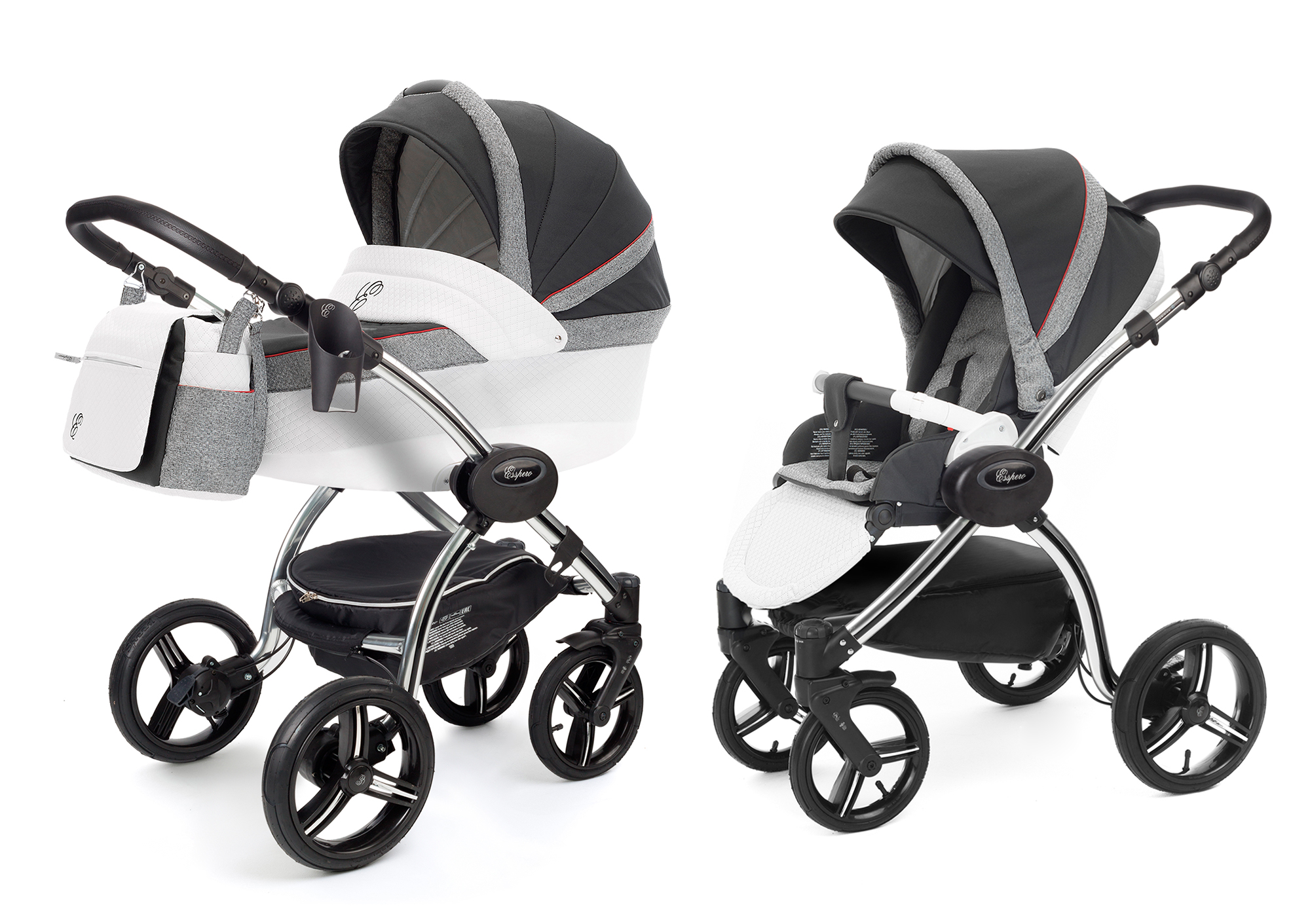 Коляска 2 в 1 Esspero Grand I-Nova (шасси Chrome) Royal Grey