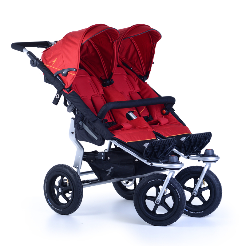Прогулочная коляска для двойни TFK Twin Adventure 2019 Tango Red T-TWA-19-345
